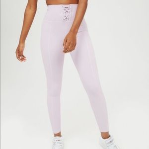 Aerie ribbed laced up leggings